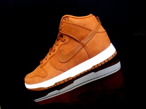 NIKE DUNK HIGH PREMIUM MF X PECAN Mid Top extra weiches Leder braun/weiß Gr.38,5 - Bild 1 von 5