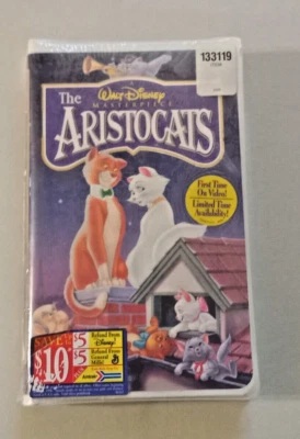 The Aristocats VHS Walt Disney Masterpiece Collection - Brand New Sealed VINTAGE - Image 1 of 2