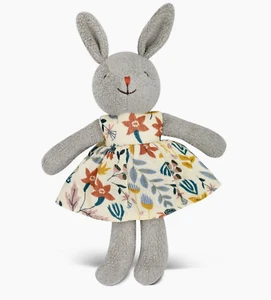 Apple Park Little Bunny Bio Baumwolle Plüschtier Stofftier - Erdton Floral - Bild 1 von 4