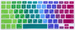Russian Language Silicone Keyboard Cover Skin for Macbook Air 13,For Macbook Pro - Afbeelding 1 van 12