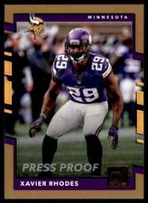 2017 DONRUSS PRESS PROOF BRONZE XAVIER RHODE MINNESOTA VIKINGS #46 PARALLEL