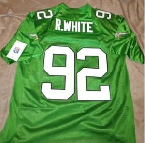 Reggie White Large (46) Philadelphia Eagles Green NFL Jersey New - Picture 1 of 2