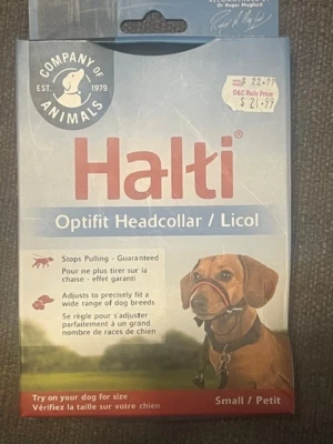 Collar Halti Entrenamiento Perro Obediencia, Sin Tirar, Arnés para Cabeza, Pequeño Pequeño Foto 1 de 3