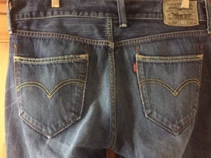 Vaqueros de mezclilla de algodón deconstruido Levi's 504 talla W34 X L34 súper bonitos - Imagen 1 de 11