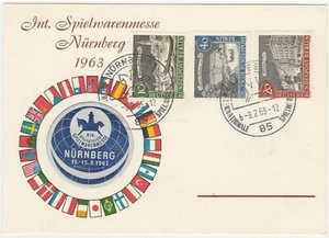 Tarjeta Alemania Berlín, 1963. Nuremberg. Evento - Imagen 1 de 2