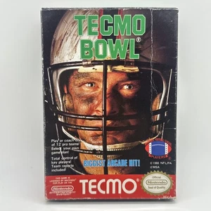 Tecmo Bowl Nintendo Entertainment System NES con scatola originale NO MANUALE - Foto 1 di 10