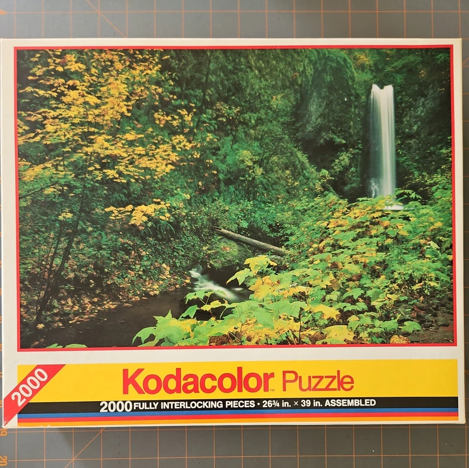 Rompecabezas Kodacolor 2000 piezas Upper Multnomah Falls Oregon 1992 EE. UU. Nuevo sellado Foto 1 de 3