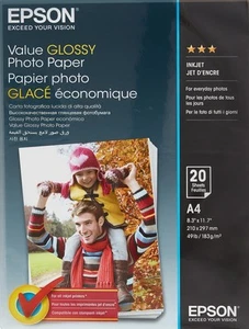 Papier fotograficzny Epson C13S400035, A4, 20 arkuszy o standardowej pojemności biały - Zdjęcie 1 z 5