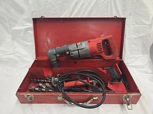 Milwaukee 1107-1 Heavy-Duty 1/2" RIGHT Angle Drill And Metal Carrying Case - Picture 1 of 6