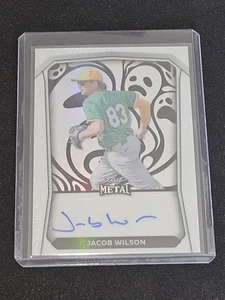 2024 Leaf Halloween Jacob Wilson White Ghost Parallel Auto 1/2 A's RARE - Picture 1 of 2
