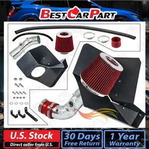 BCP RED For 09-17 Corolla/16-17 iM 1.8L Heat Shield Cold Air Intake Kit+Filter - Picture 1 of 4