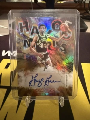 2025-26 Topps Basketball George Gervin Havoc Marks Gold Foil Auto /50 - Image 1 of 2