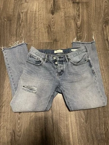 Pacsun 90's Boyfriend Jeans Distressed Light Wash Size 25 Girlfriend - Picture 1 of 7