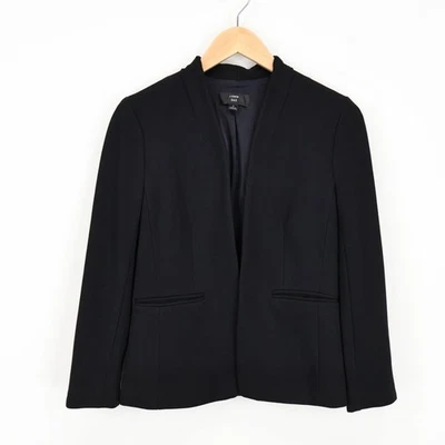 J.Crew 365 Going-Out Open Front Blazer In Stretch Twill Slim Fit Black Size 4 - Image 1 of 4