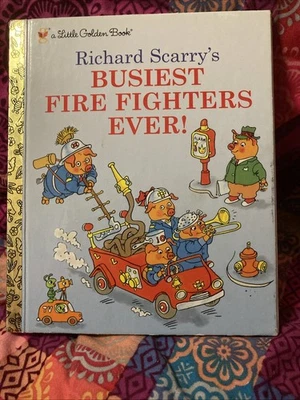 Richard Scarry's BUSIEST FIRE FIGHTERS EVER Little Golden Book - image 1 of 4
