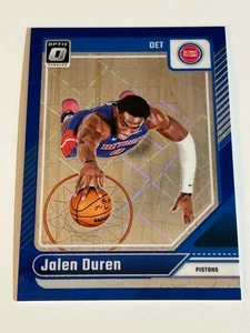 Jalen Duren 2024-25 Panini Optic (SP) Blue Velocity Prizm #89 Detroit Pistons - Picture 1 of 2