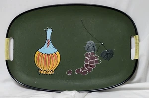 Vintage Fiberglass serving table Tray 1960s Mcm Made Japan Fiberboard - Picture 1 of 8