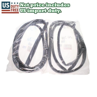 Par de sellos de goma para puertas delanteras Fit 1990-1993 Honda Accord SE DX EX LX Foto 1 de 4