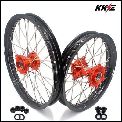 KKE 17-14 Kid's Big Wheels For KTM SX85 2025 New Dirtbike CNC Hubs Spoked Rims - Image 1 of 4