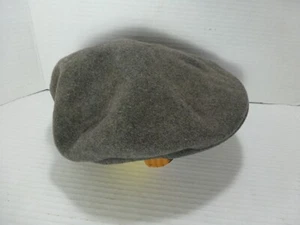 Vintage Kangol Wool Hat Flat Cap Gray Cabbie Newsboy Britain Large READ DESCRIP* - Picture 1 of 9