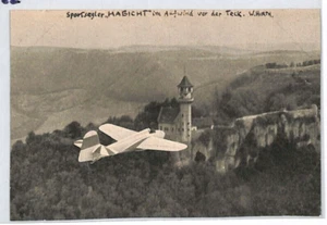 GERMANY Aviation Postcard GLIDER *HABICHT* Teck {ex Slater}PG82 - Picture 1 of 12