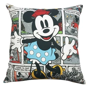 COJÍN ALMOHADA PARA NIÑOS RETRO MINNIE MOUSE CON LICENCIA DE DISNEY 45x45cm **NUEVO** - Imagen 1 de 3