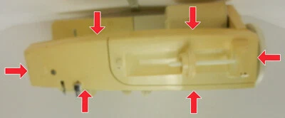 SINGER Merritt 1862 Sewing Machine PART ONLY: TOP COVER w/Access Door USED PART - Image 1 of 4