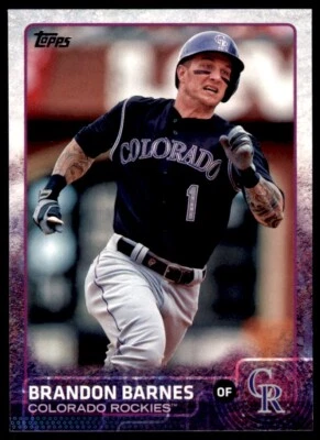 2015 Topps Brandon Barnes Colorado Rockies #492 2100 - Image 1 of 2