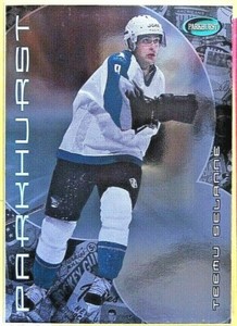 2001  PARKHURST SILVER FOIL  /500  TEEMU SELANNE  #25  Anaheim Ducks