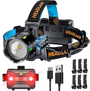 Lámpara Frontal Linterna De Cabeza Muy Potente De 58000lm Pesca Outdoor Trekking - Imagen 1 de 7