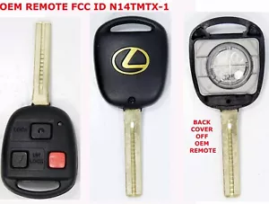 FACTORY OEM LEXUS RX300 1999 01 02 03 2004 NEW UNCUT KEY REMOTE FOB N14TMTX-1 - Foto 1 di 3