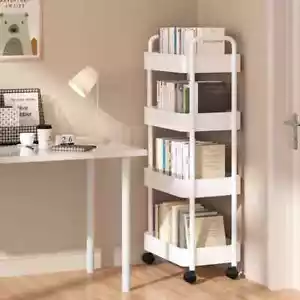 Mobile Trolley Bathroom Organizers Storage Household Shelves Kitchen Cart New - Picture 1 of 13