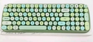 MOFii Keyboard Candy BT 100 Key Bluetooth Fashion Mixed Green Retro New - Picture 1 of 8