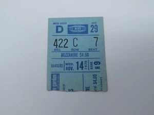 November 14, 1979 New York Rangers Vs. Detroit Red Wings NHL Hockey Ticket Stub - Picture 1 of 2