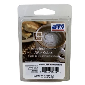 Scented Wax Cubes MAINSTAYS 6 HAZELNUT CREAM 2.5 OZ USA NOS - Picture 1 of 2