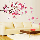 Pink Flowers Removable Vinyl Decal Wall Sticker Mural DIY Art Room Home Dec. JL