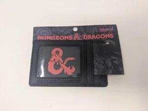 Dungeons & Dragons Black Leather Card Wallet Official Wizards Of The Coast NEW - Picture 1 of 2