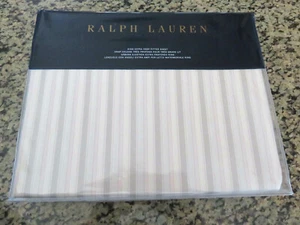 Hoja Plana RALPH LAUREN Reina o Rey Francoise Dominique Crema a Rayas - Imagen 1 de 13