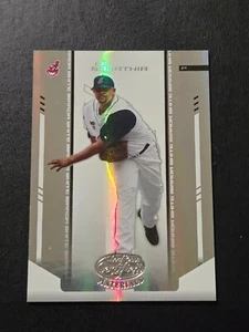 C.C. SABATHIA 2004 HOJA MATERIALES CERTIFICADOS BLANCO #33 95/100 INDIOS CLEVELAND - Imagen 1 de 2