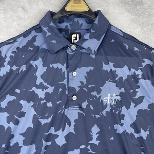 Camisa Footjoy Hombres Grande Polo de Golf Estampado Floral Sombra Gráfico Club Performance - Imagen 1 de 14