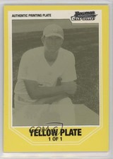 2007 Bowman Draft Chrome Picks Printing Plate Yellow 1/1 Austin Gallagher 7bt