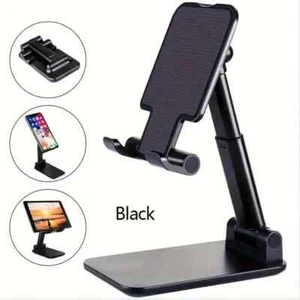 Foldable 90 Degree Desktop Desk Stand Holder Mount for Cell Phone iPhone Tablet - Zdjęcie 1 z 5