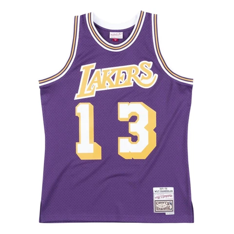 Mens Mitchell & Ness NBA Swingman Jersey LA Lakers 71-72 Wilt Chamberlain Cover