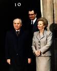 Mikhail Gorbachev President Of The Soviet Union With British Prime - Old Photo