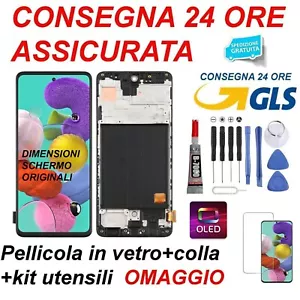 DISPLAY LCD OLED FRAME PER SAMSUNG GALAXY A51 SM A515 A515F TOUCH SCREEN VETRO - Zdjęcie 1 z 4