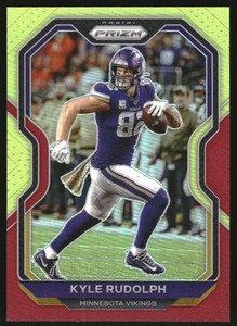 2020 Panini Prizm Prizms Red and Yellow #217 Kyle Rudolph /49