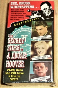 "STILL SEALED" VHS TAPE "THE SECRET FILES OF J. EDGAR HOOVER" (1991) - Picture 1 of 4