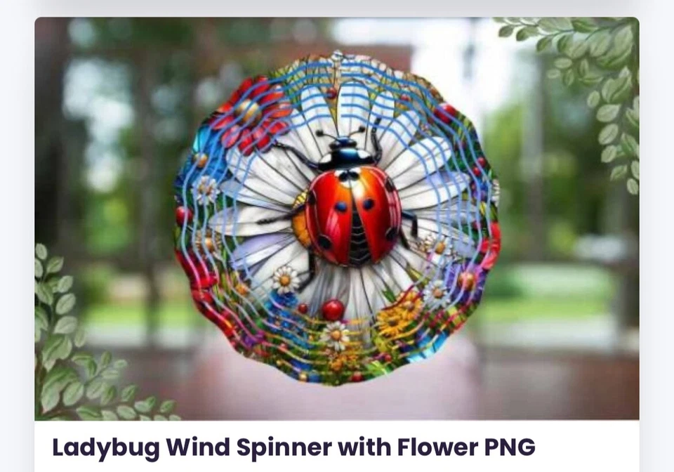 Lady Bug Wind Spinners Foto 1 de 1
