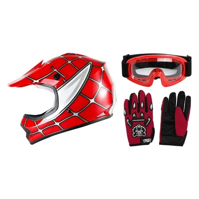 Youth Full Face Helmet DOT Approved Kids Street Dirt Bike Off-Road Motocross ATV - Image 1 of 4