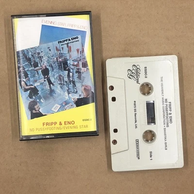 FRIPP AND ENO Cassette Tape Ambient NO PUSSYFOOTING / EVENING STAR EG REISSUE - Image 1 of 4